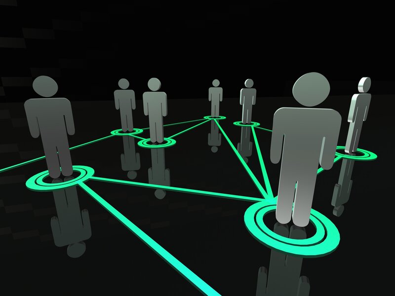 network of connected people