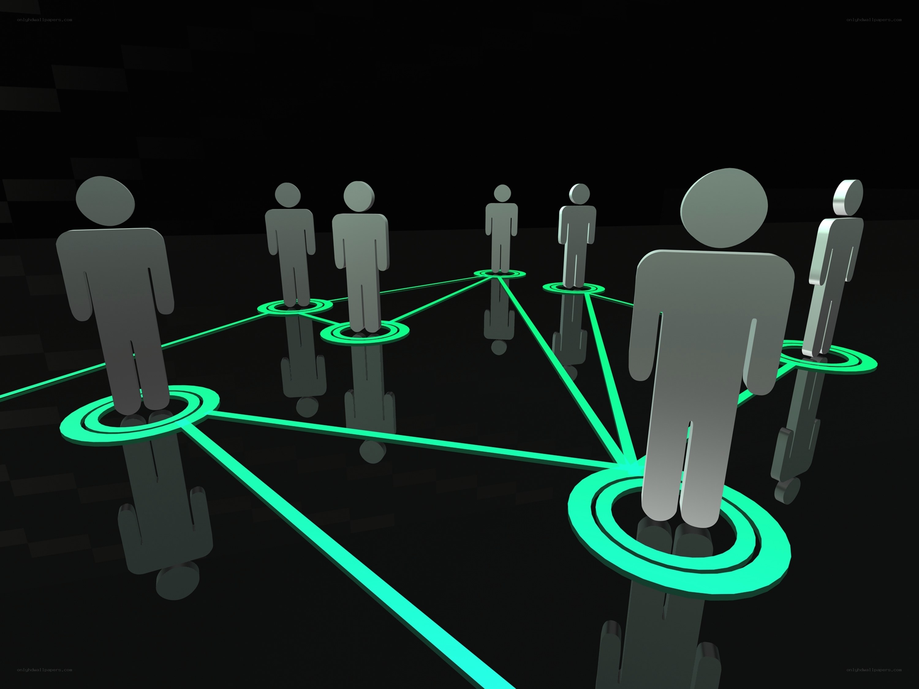 network of connected people