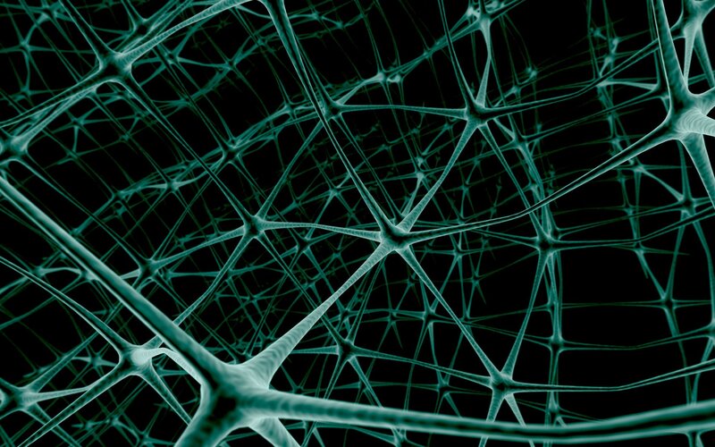 Neural Network Structure — Teal, Abstract, 3d Render