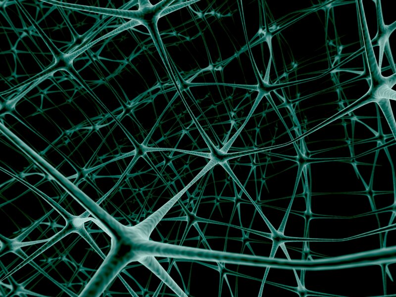 Neural Network Structure — Teal, Abstract