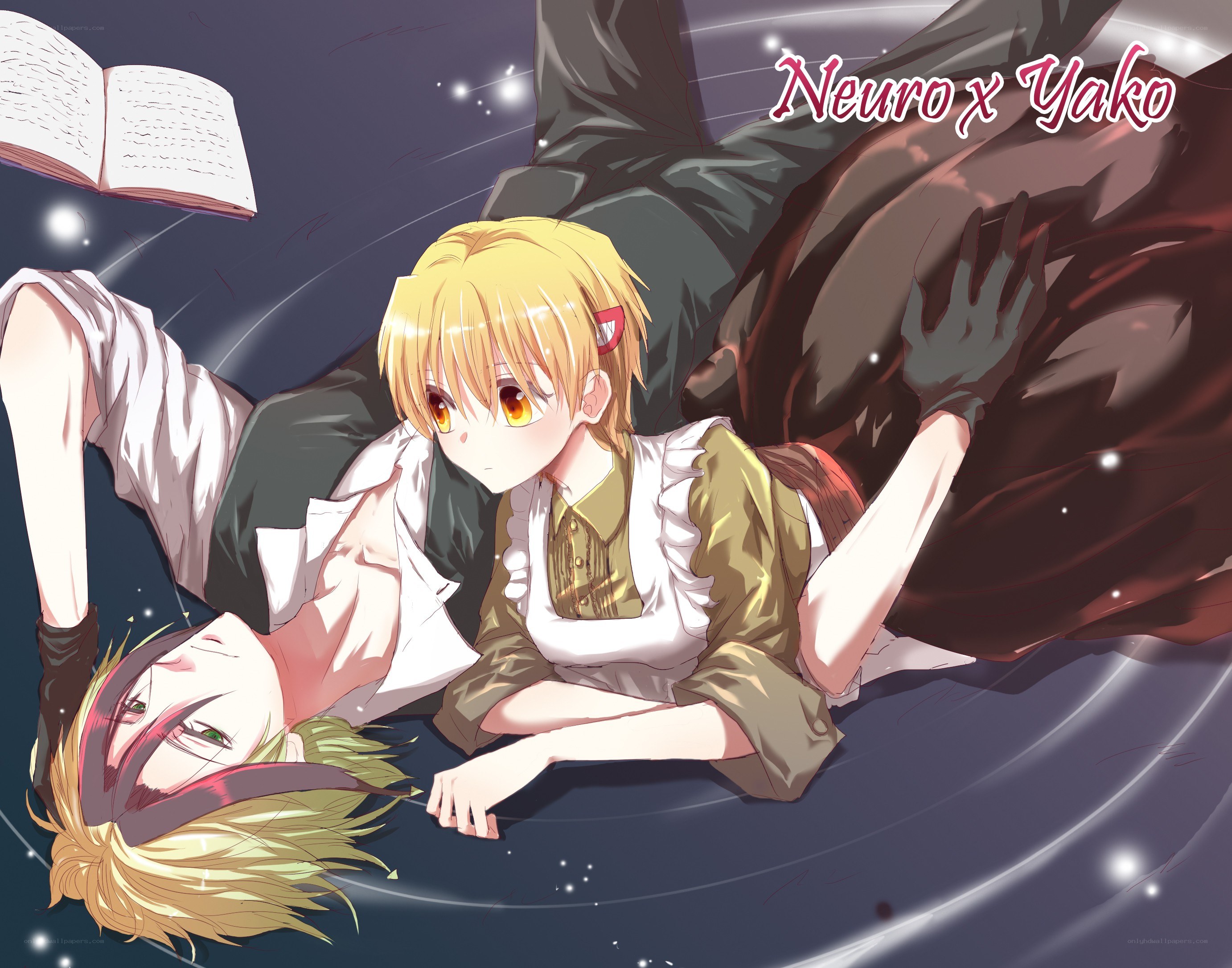 Neuro and Yako lying down