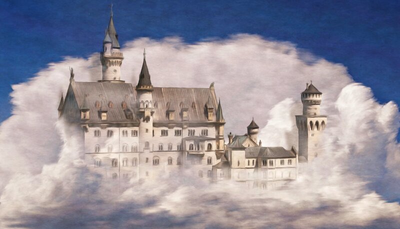 Neuschwanstein Castle — Blue, Dreamy