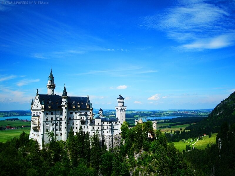 Neuschwanstein Castle — Blue, Serene, Afternoon