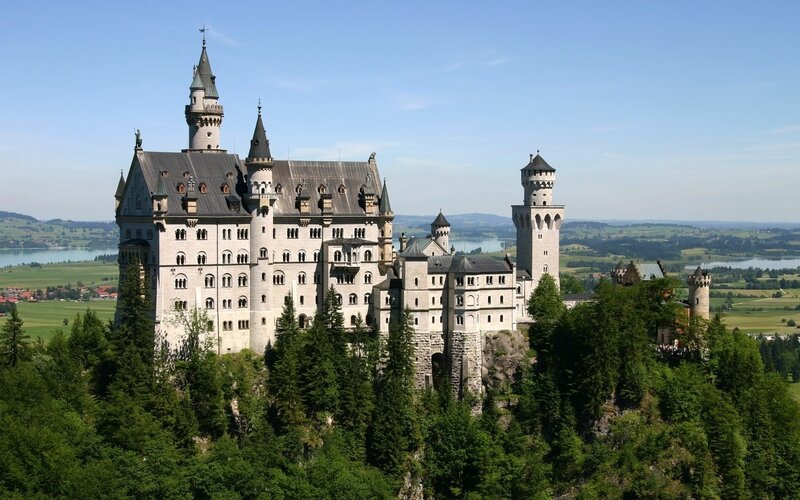 Neuschwanstein Castle — Green, Photograph