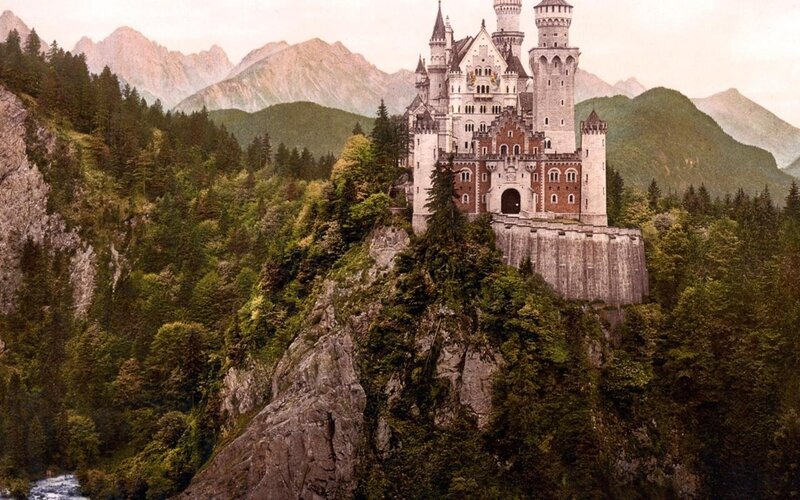 Neuschwanstein Castle — Green, Serene, Afternoon