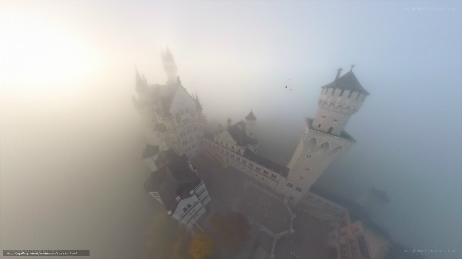 Neuschwanstein Castle in Fog