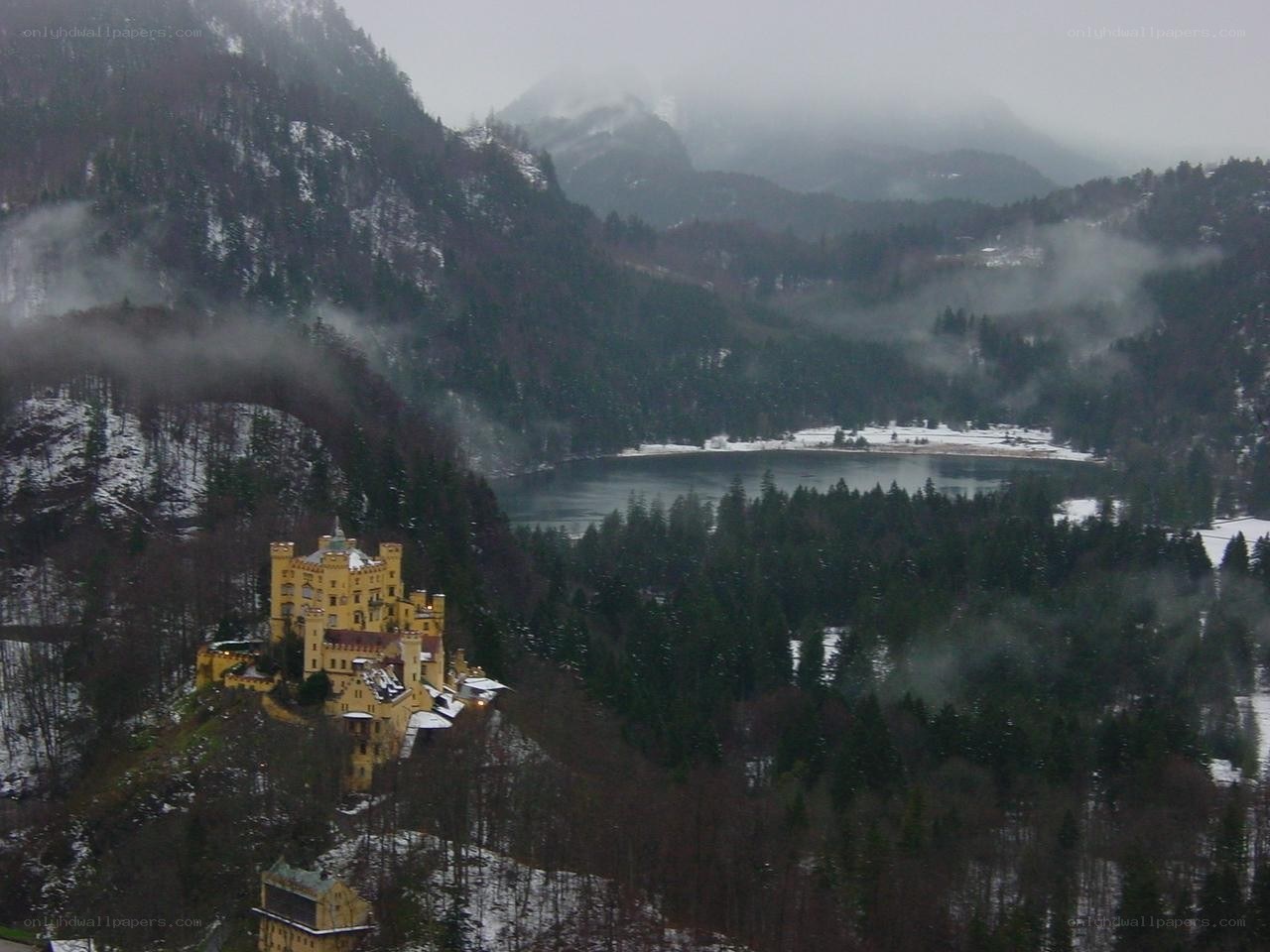 Neuschwanstein Castle in winter