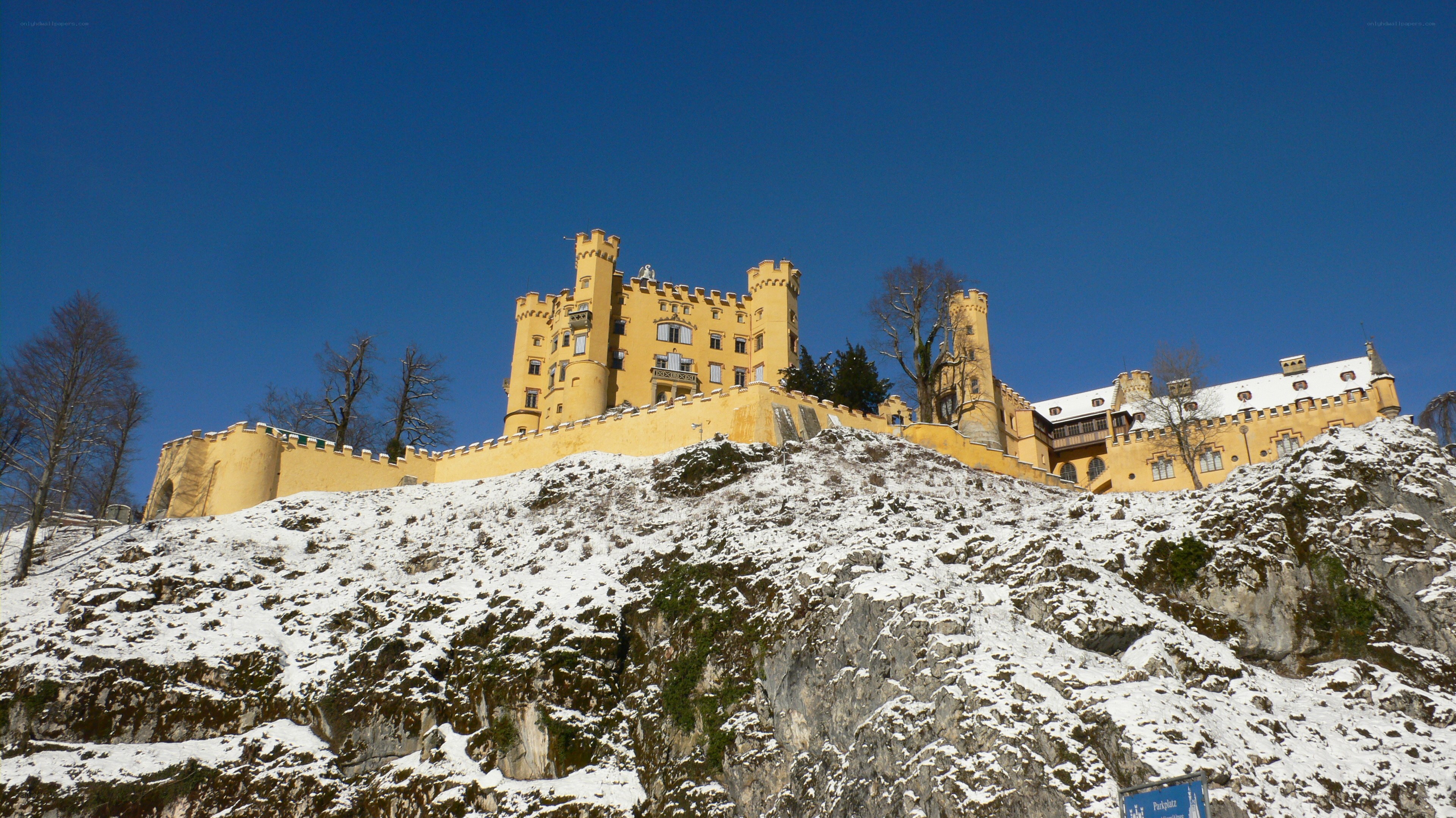 Neuschwanstein Castle in winter
