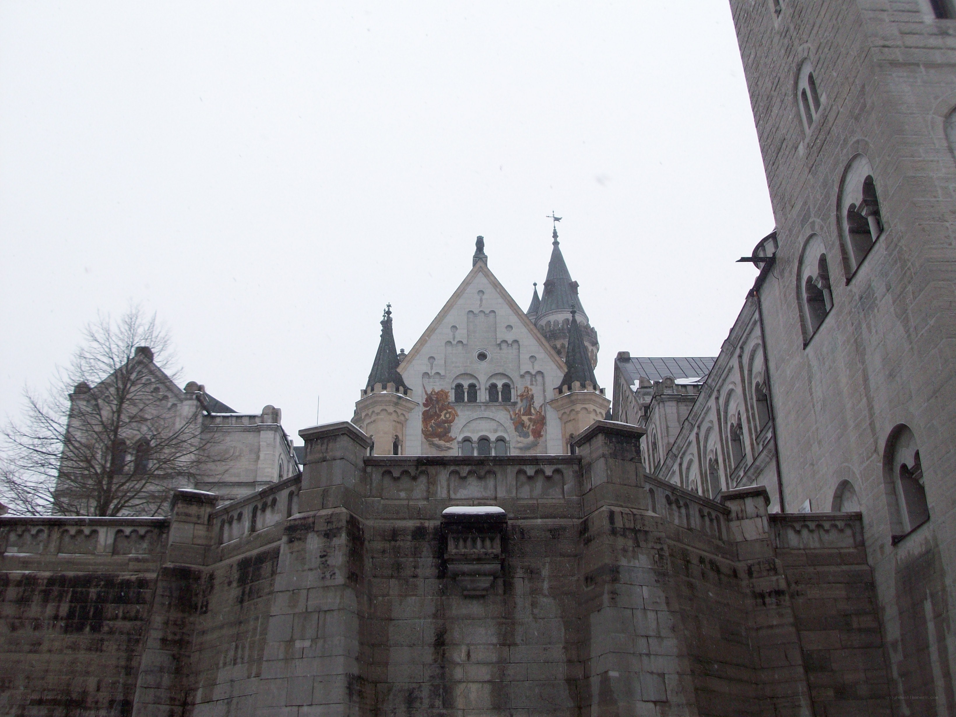 Neuschwanstein Castle in winter