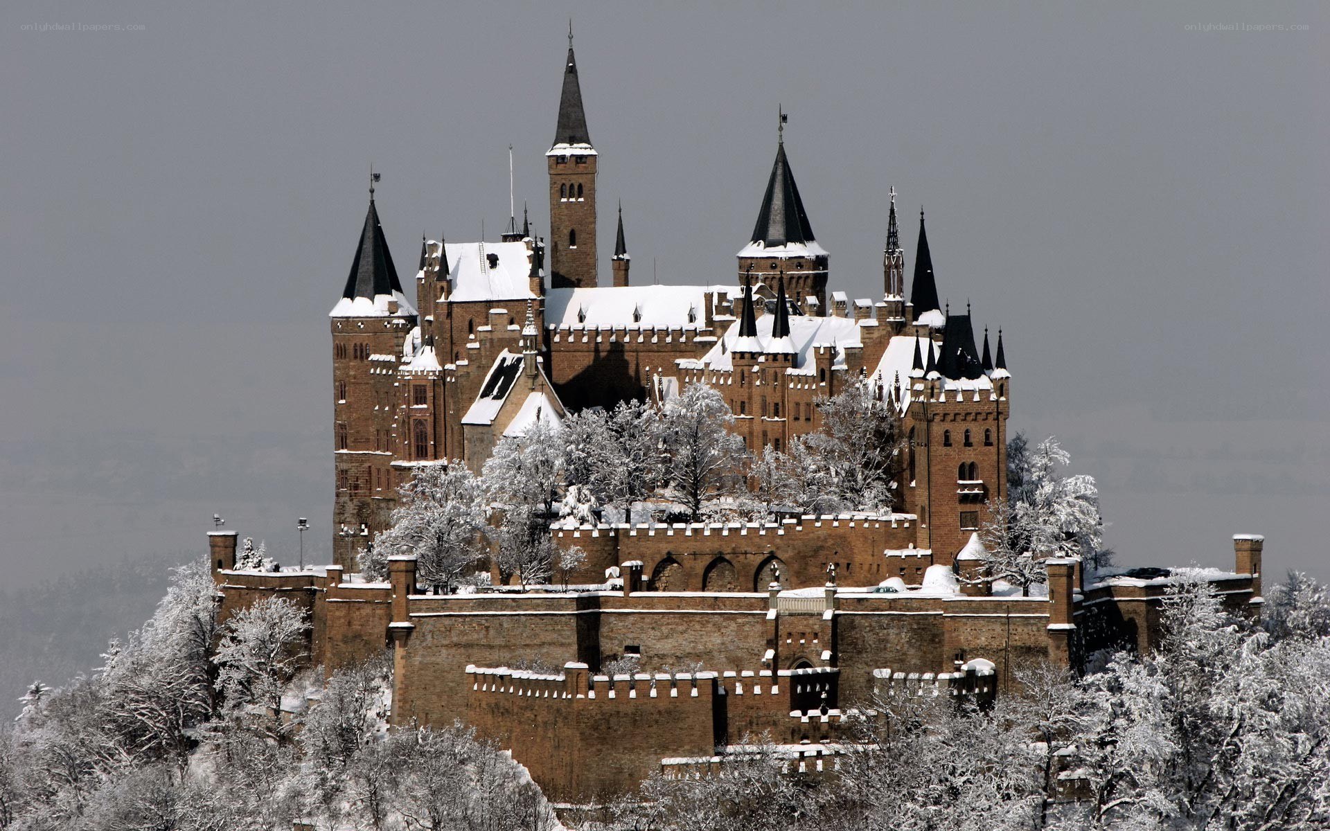 Neuschwanstein Castle in winter