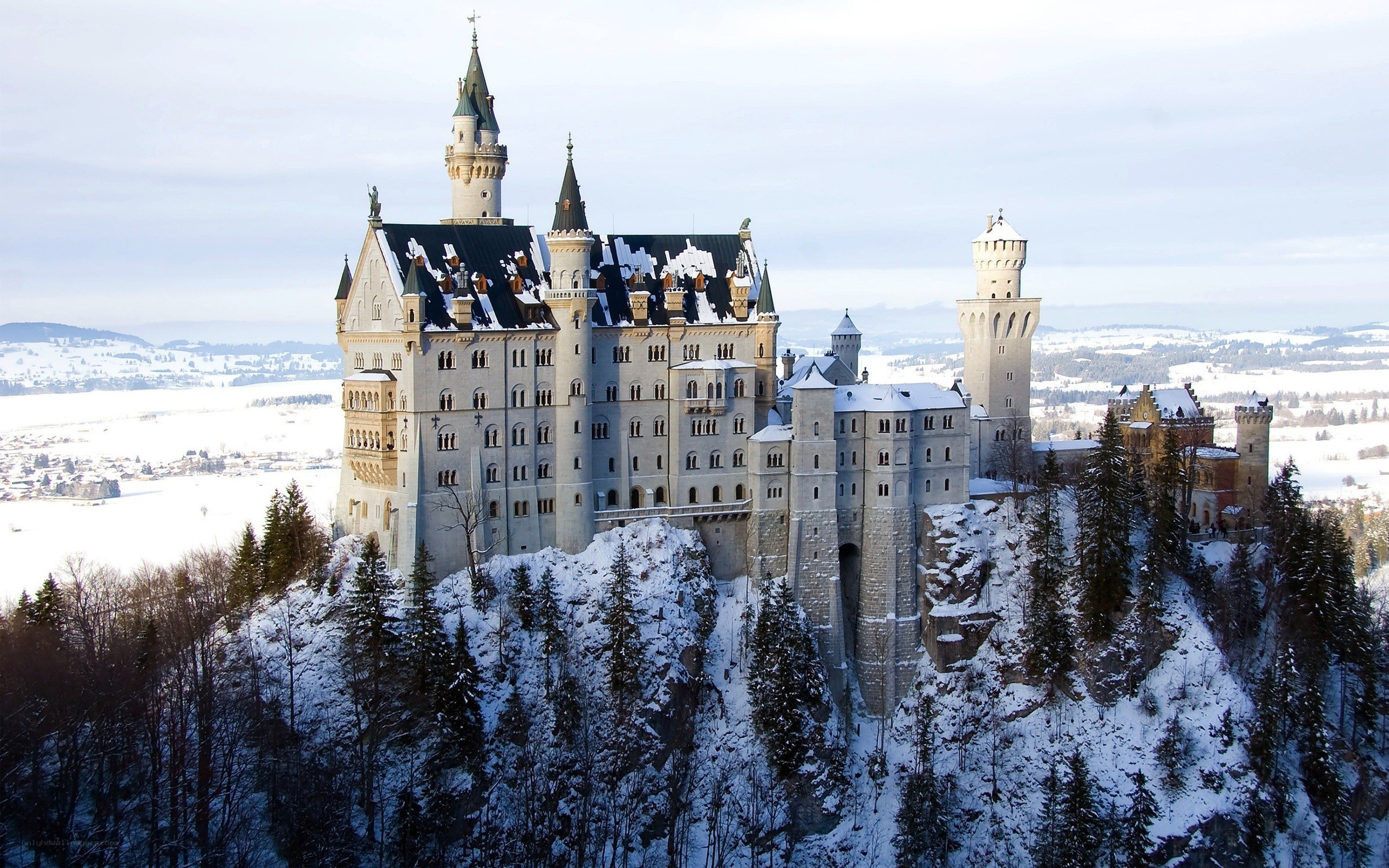 Neuschwanstein Castle in winter