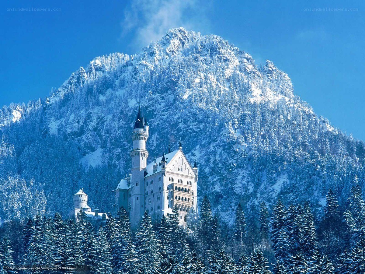 Neuschwanstein Castle in winter