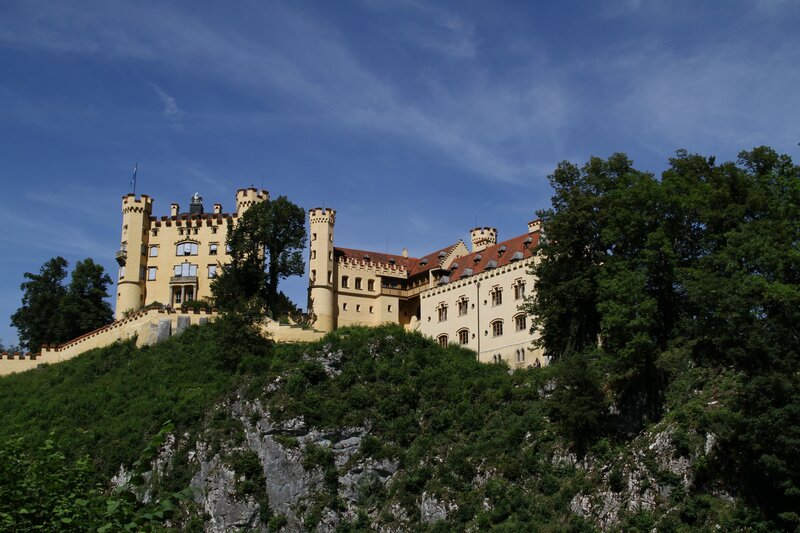 Neuschwanstein Castle on a sunny day