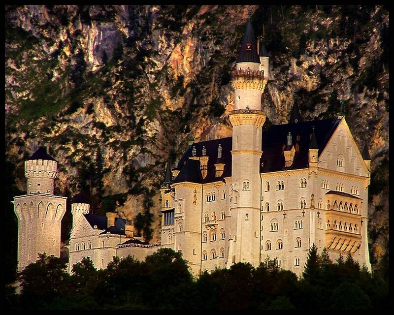 Neuschwanstein Castle — White, Dramatic
