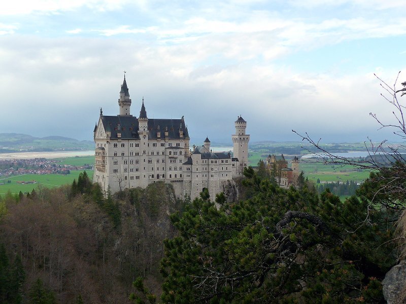 Neuschwanstein Castle — White, Serene, Afternoon, Photograph