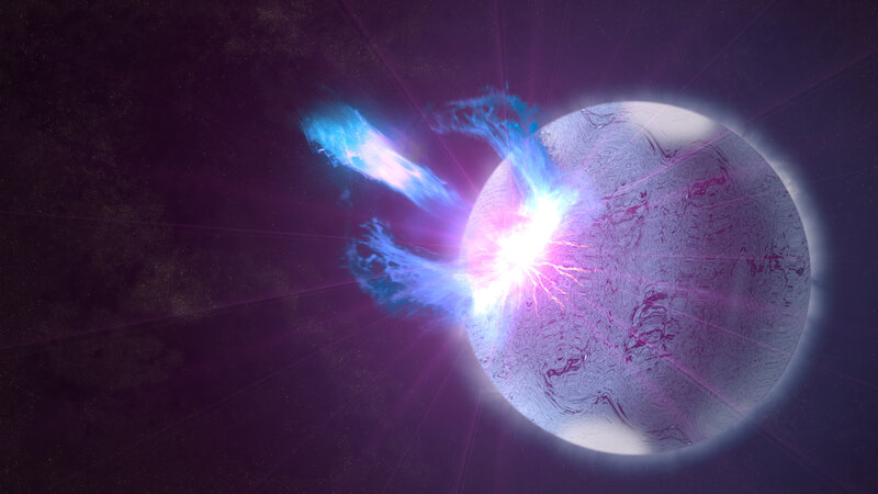 Neutron Star Emitting Jets