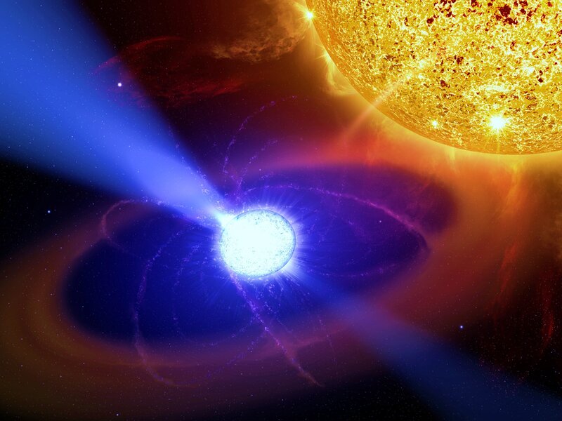 Neutron star with pulsar beams