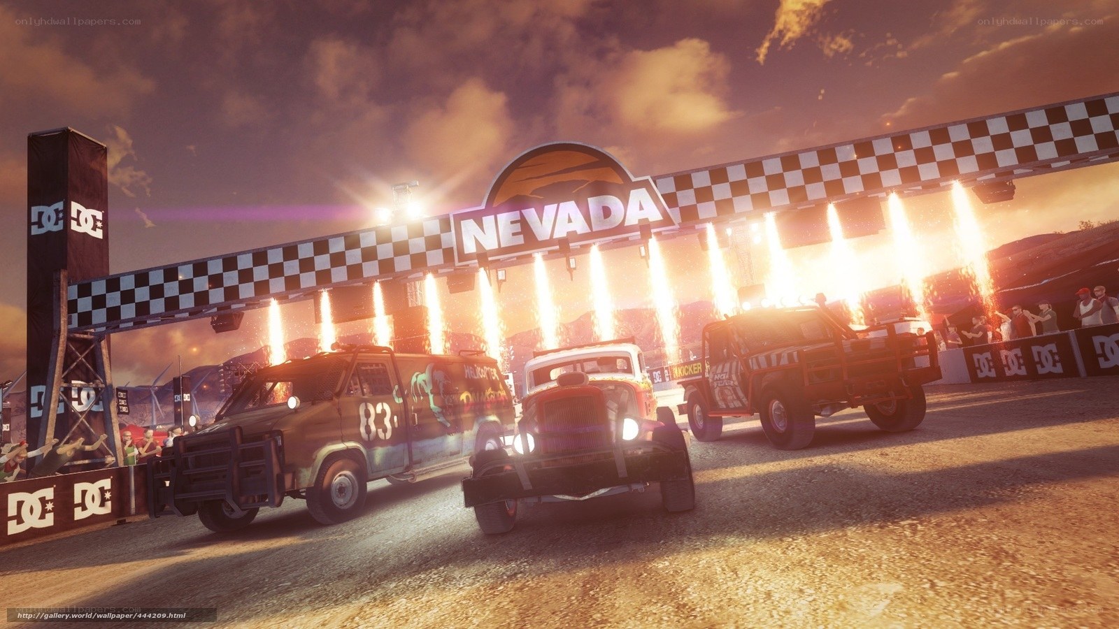 Nevada race finish line