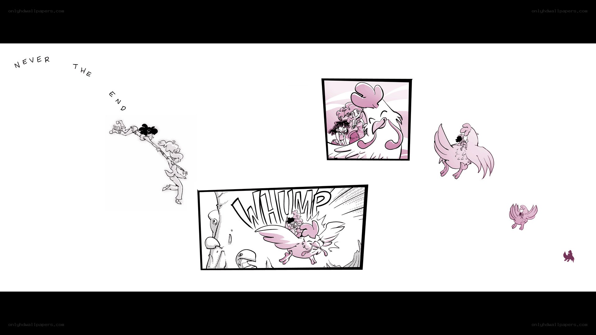 Never the End comic panels