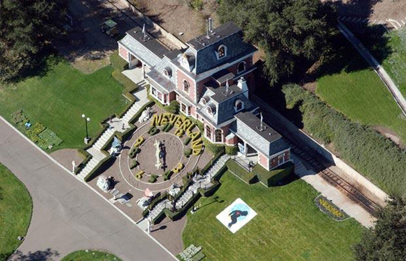 Neverland Ranch aerial view