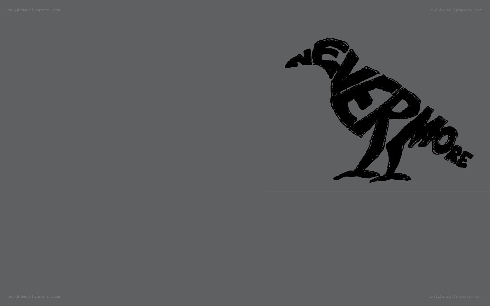 Nevermore bird logo