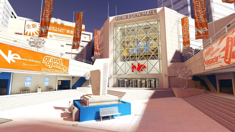 New Eden Mall Exterior — Orange