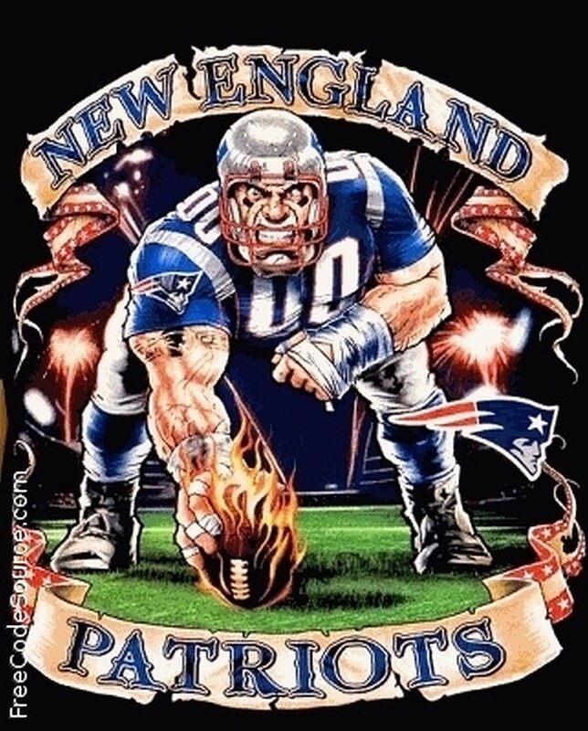 New England Patriots football art