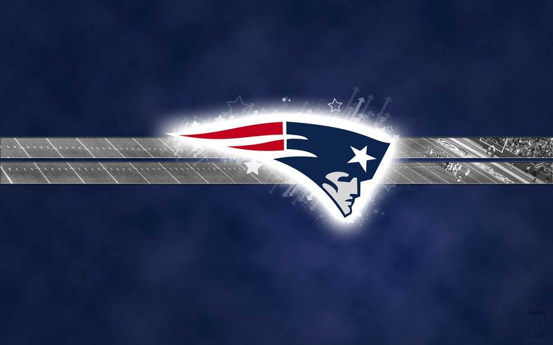 New England Patriots Logo — Blue, Dramatic