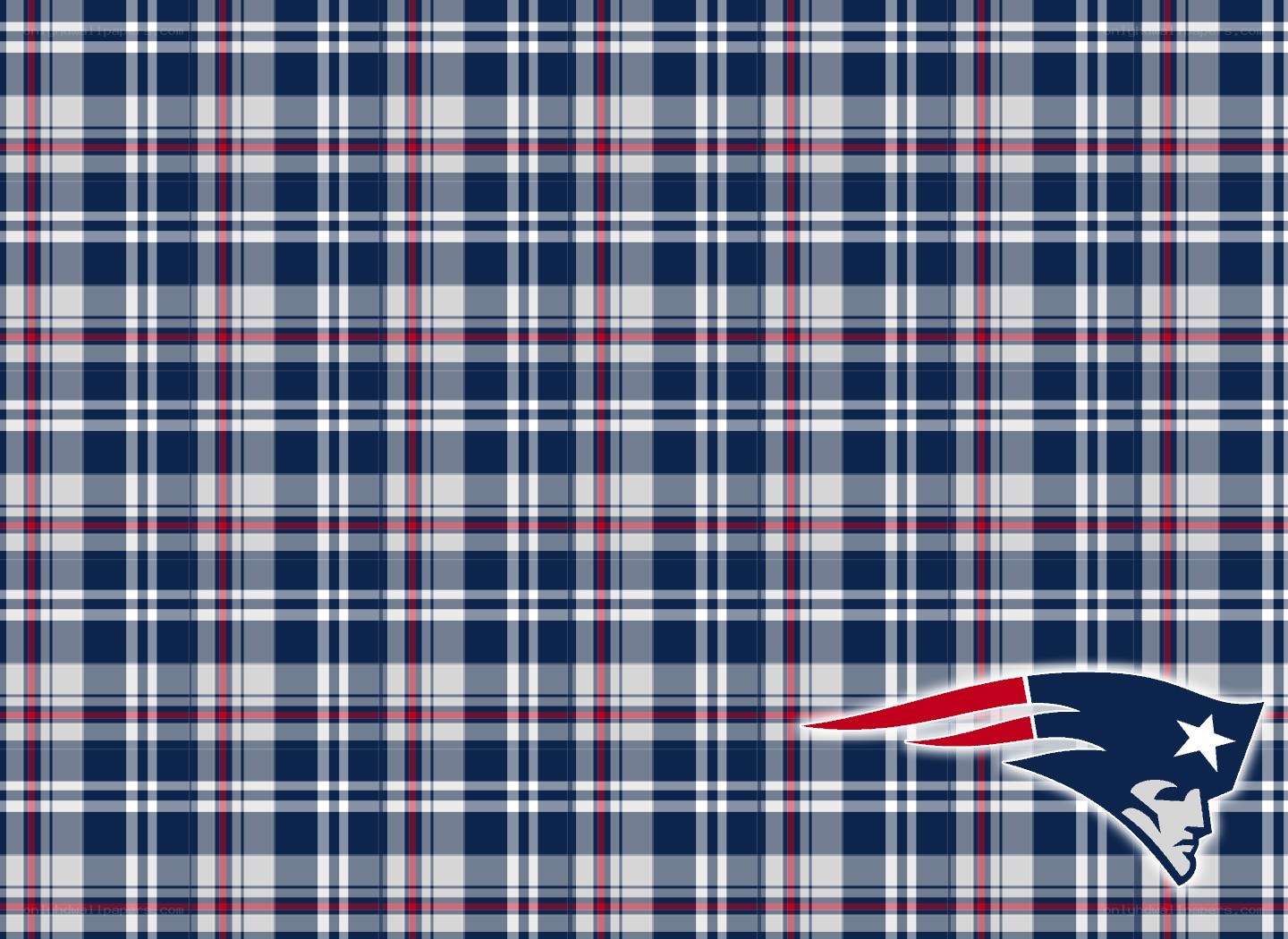 New England Patriots plaid background
