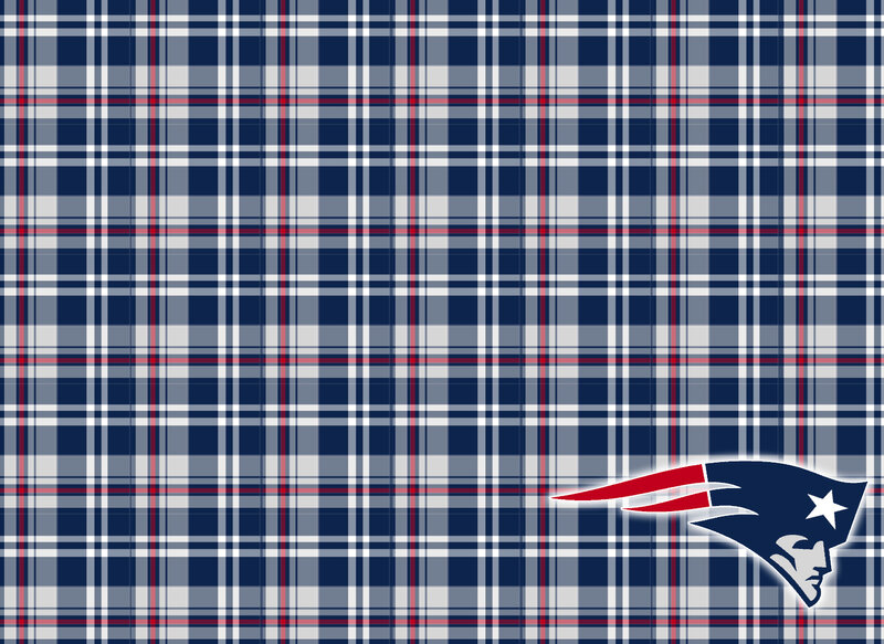New England Patriots plaid wallpaper