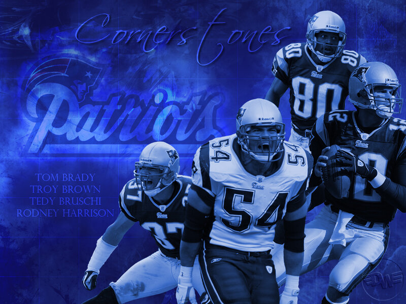 New England Patriots Players — Blue