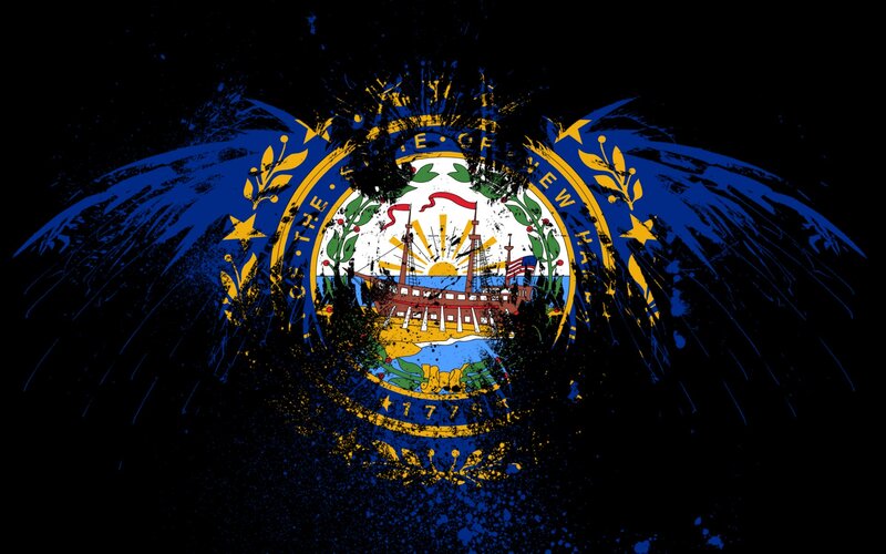 New Hampshire State Flag — Blue