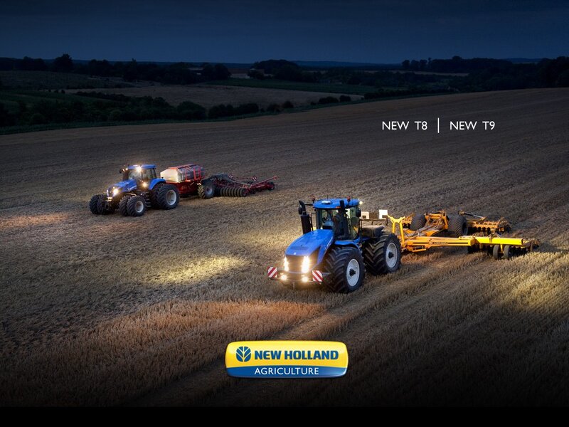 New Holland tractors at work