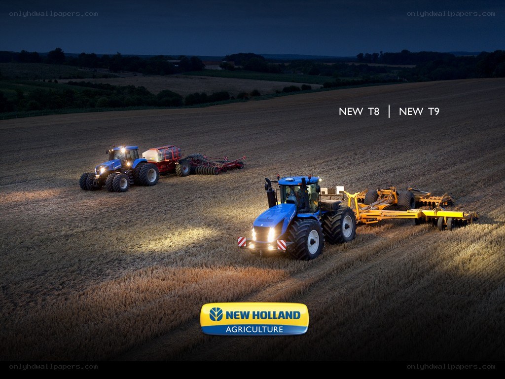 New Holland tractors at work
