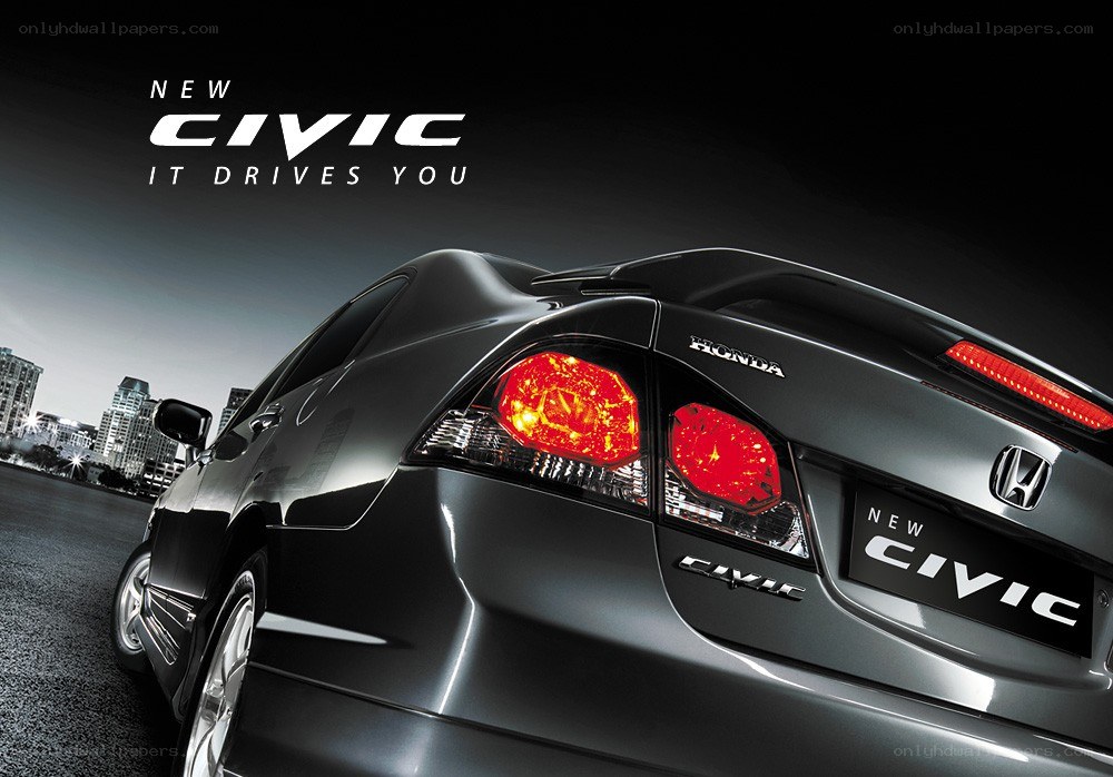 New Honda Civic rear view