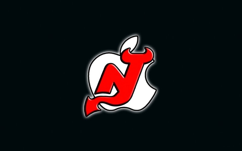 New Jersey Devils Logo — Black, Dramatic