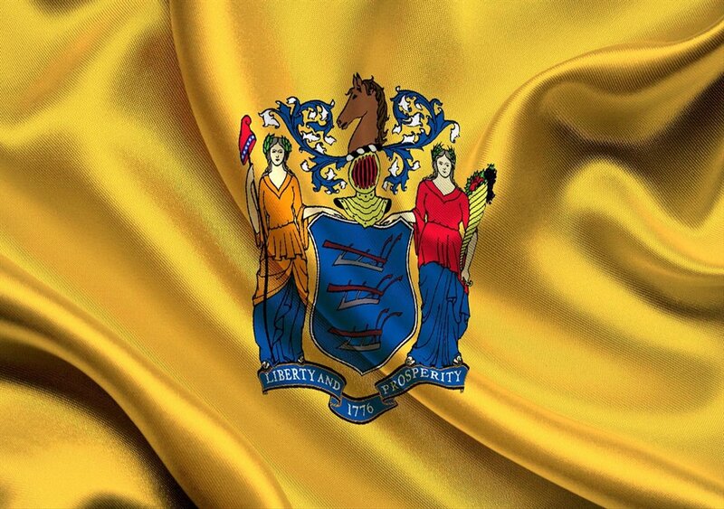 New Jersey State Flag — Yellow