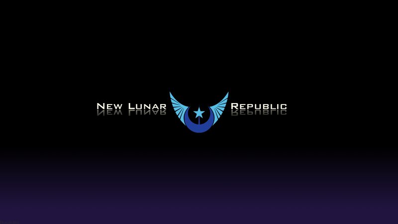New Lunar Republic Logo — Black