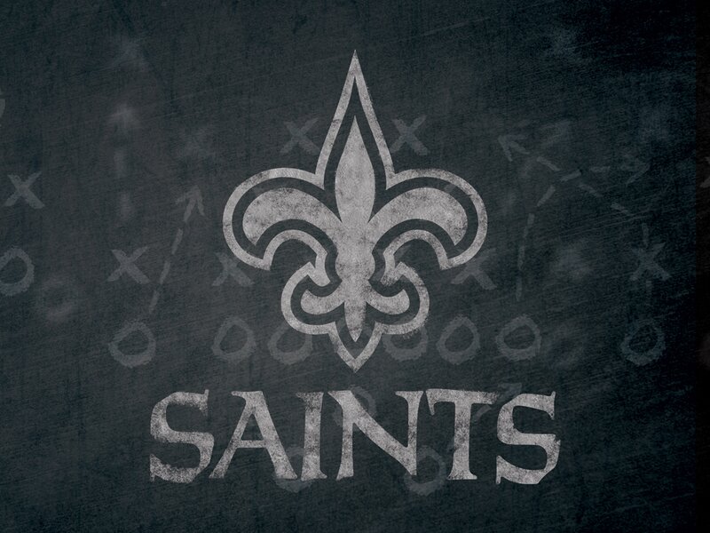 New Orleans Saints Logo — Black, Serious