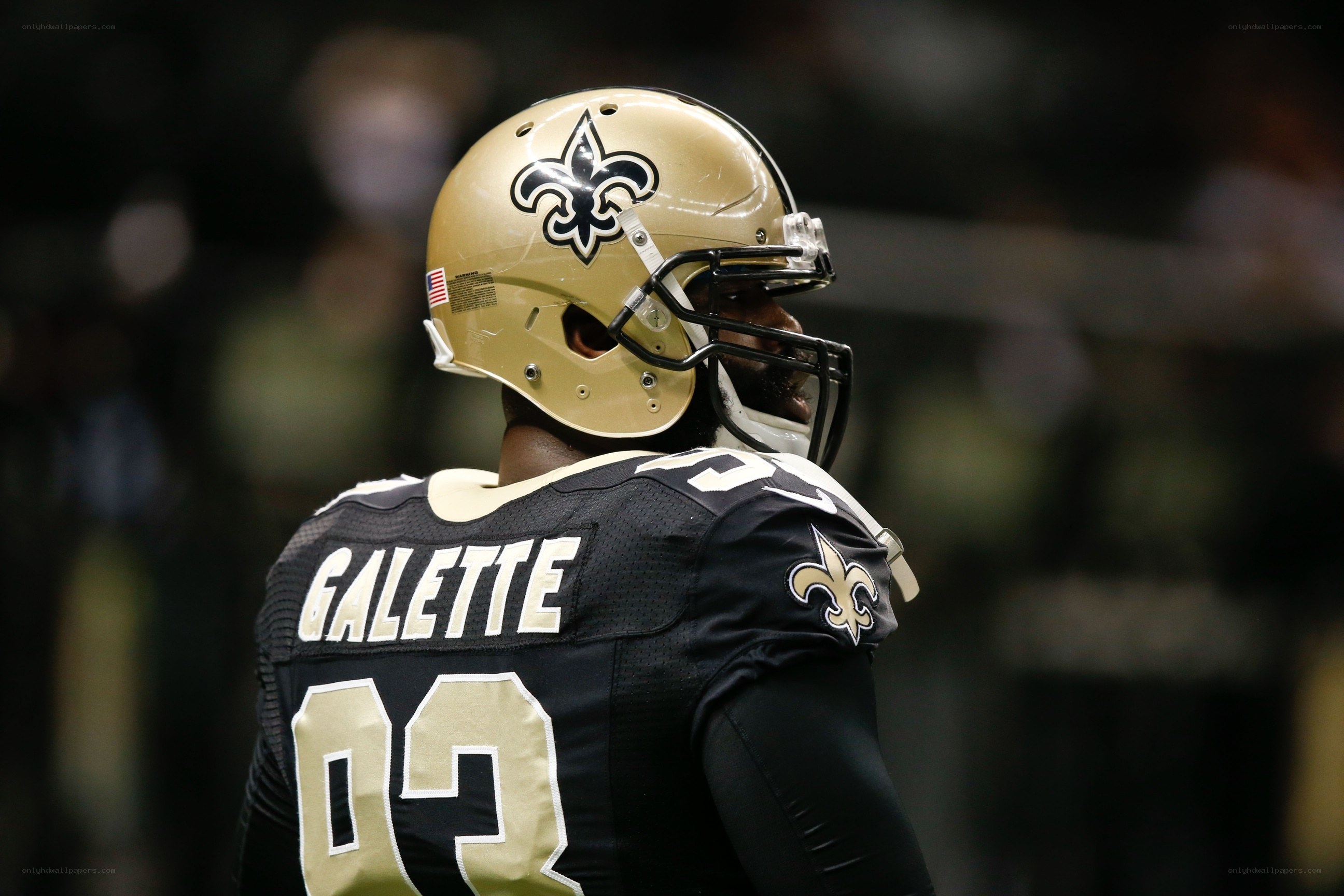 New Orleans Saints player on field