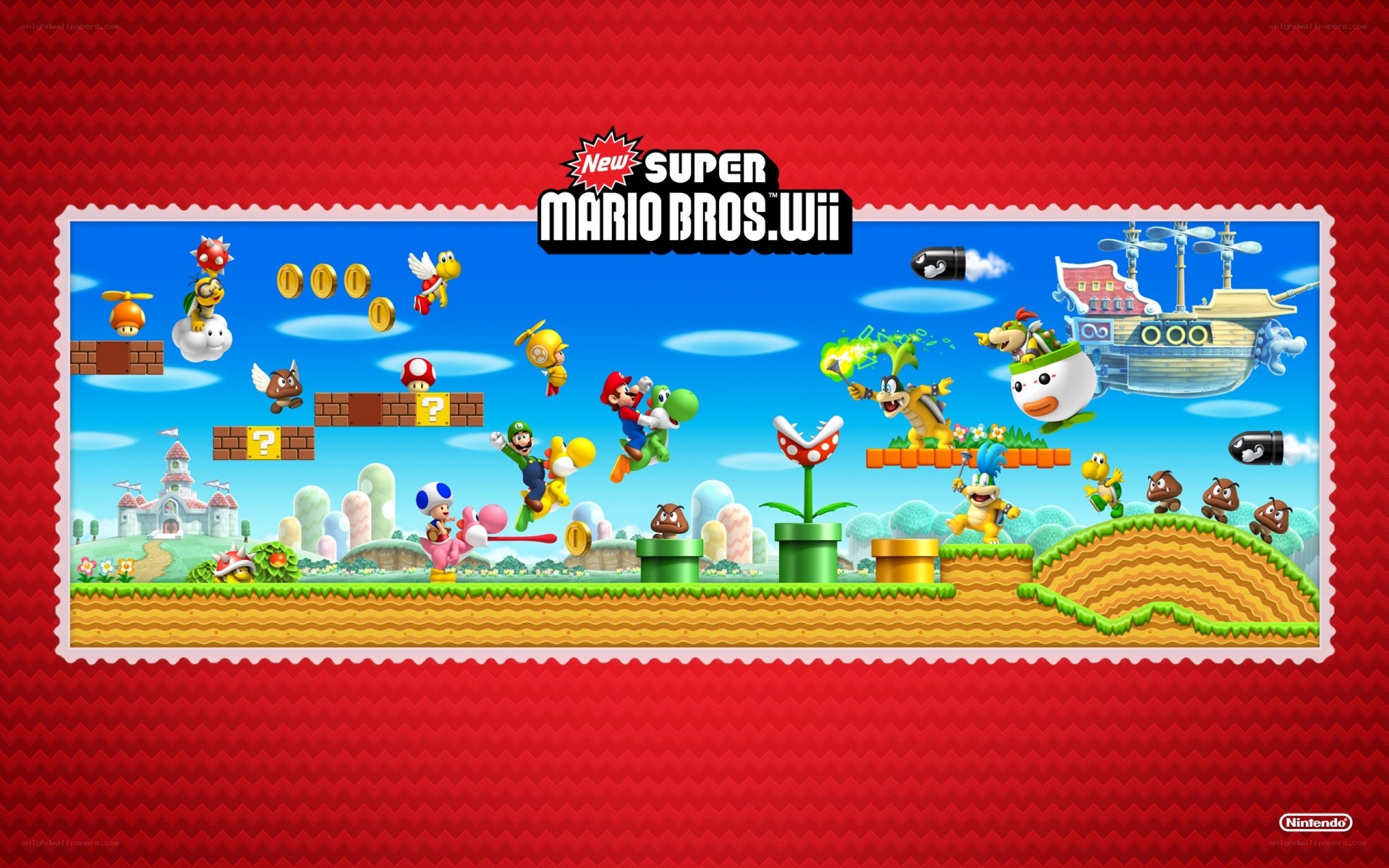 New Super Mario Bros. Wii artwork