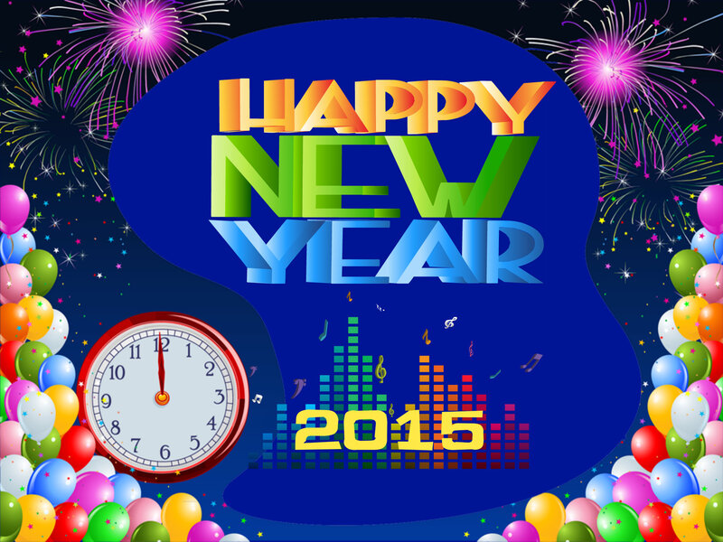 New Year Celebration — Blue