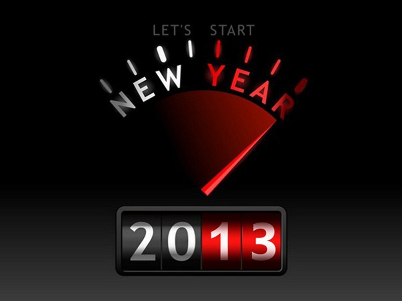 New Year Gauge — Black