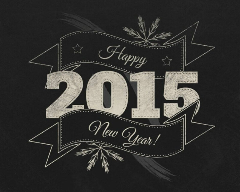 New Year Graphic — Black