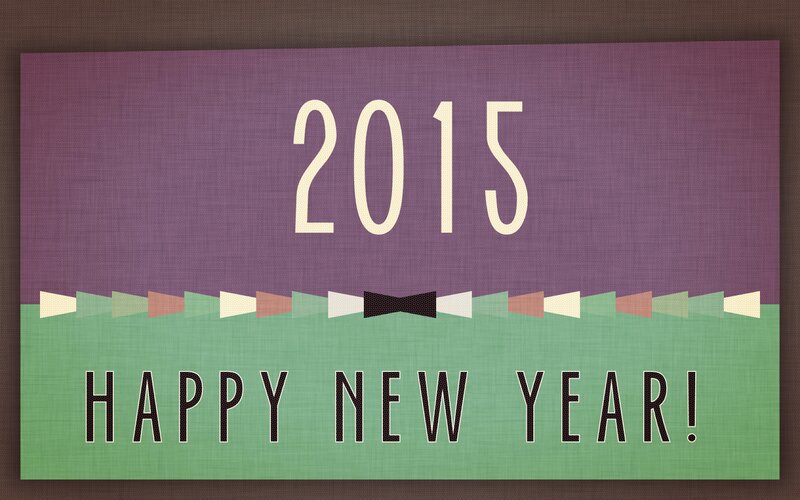 New Year's Card — Purple