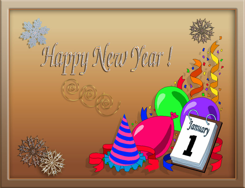 New Year's Celebration — Brown