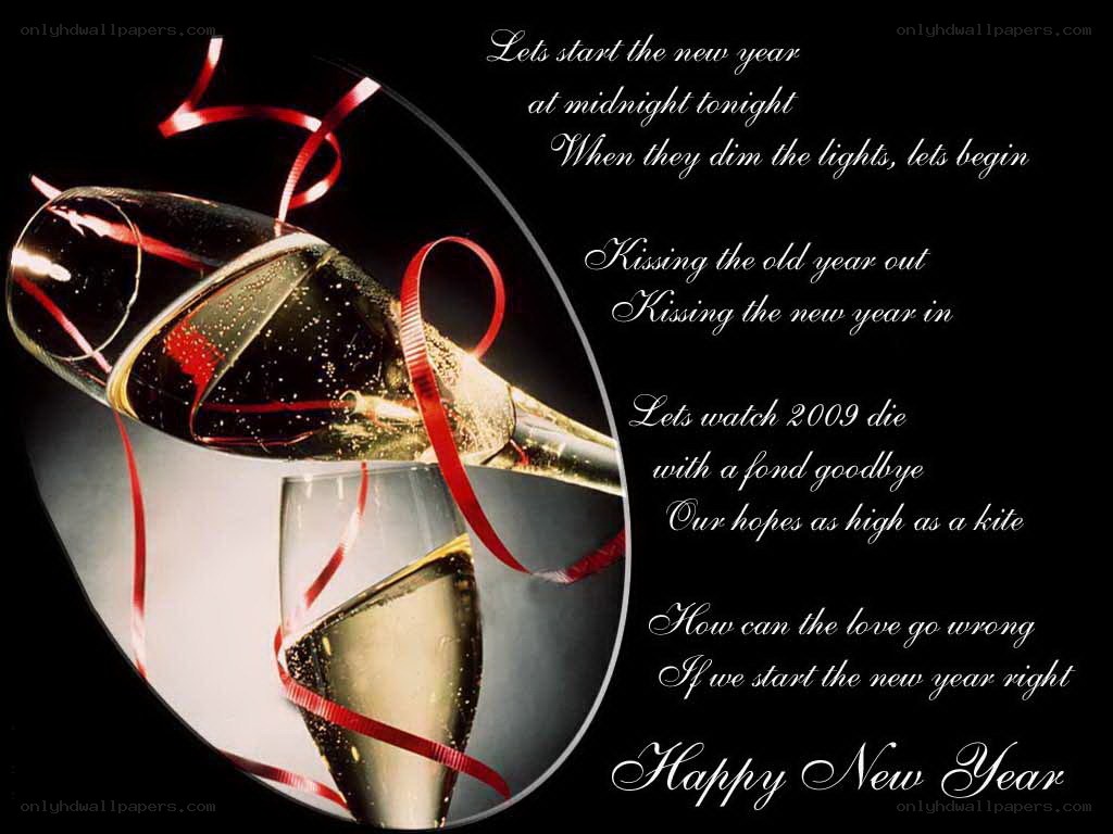 New Year's celebration card