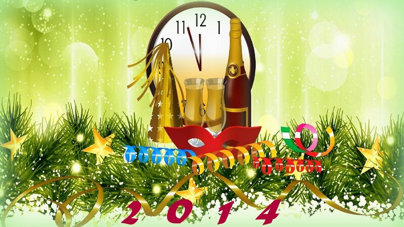 New Year's Celebration — Green