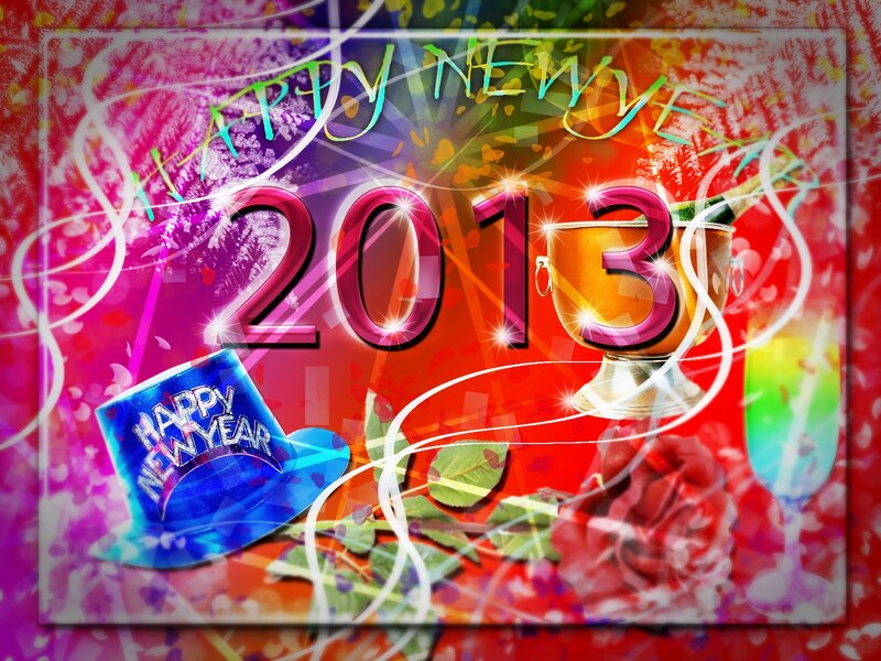 New Year's Celebration — Red, Festive