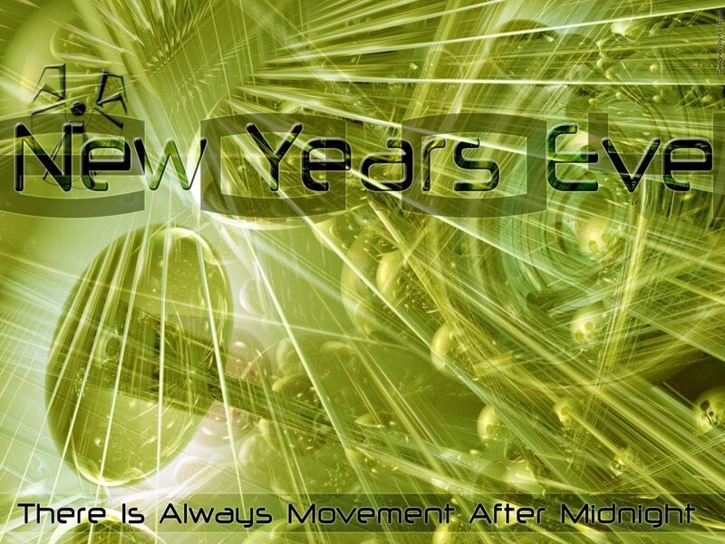 New Year's Eve abstract art